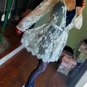 Victoria's Secret Lace Robe NWT